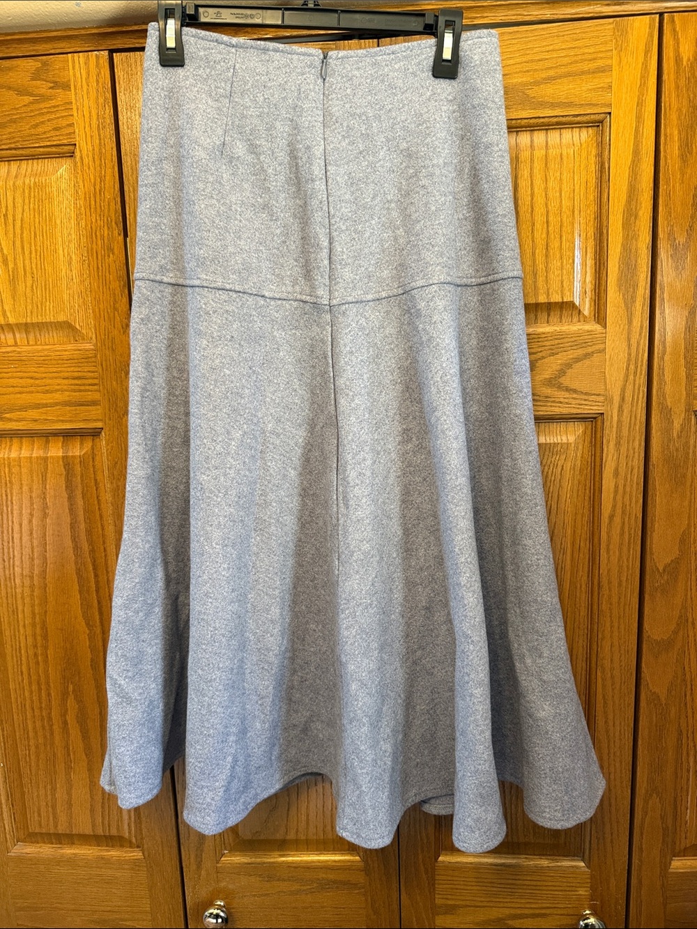OGL Light Gray Flared Skirt-Small—NWT